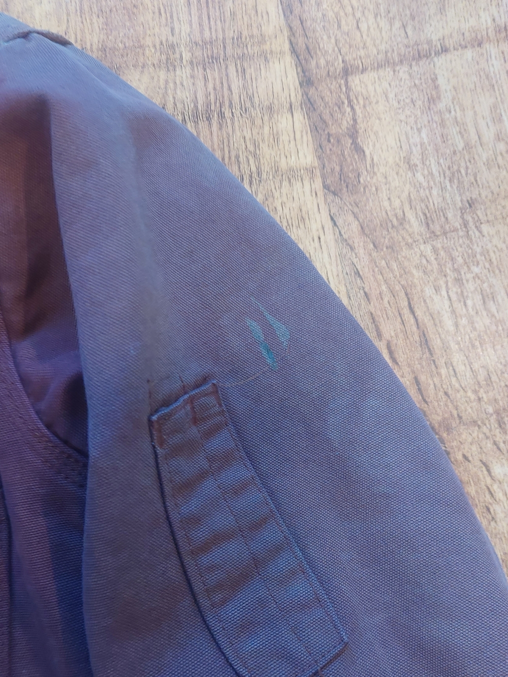 Carhartt Maroon Work Jacket - Cropped Canvas Unisex Women Men Custom No Zip Red - Picture 5 of 16